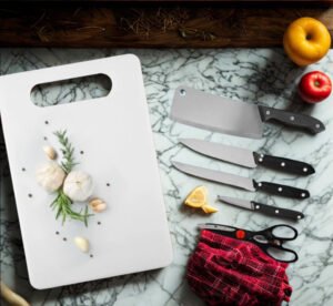 kit tabla mas cuchillos chef